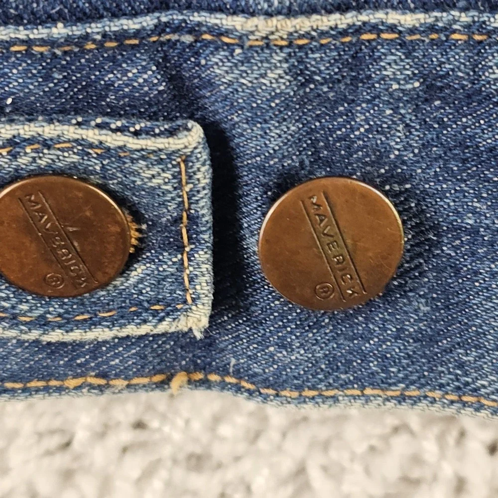 Vintage 70s Maverick Blue Bell Denim Jean Jacket Size 38 ( S/M ) Made in USA